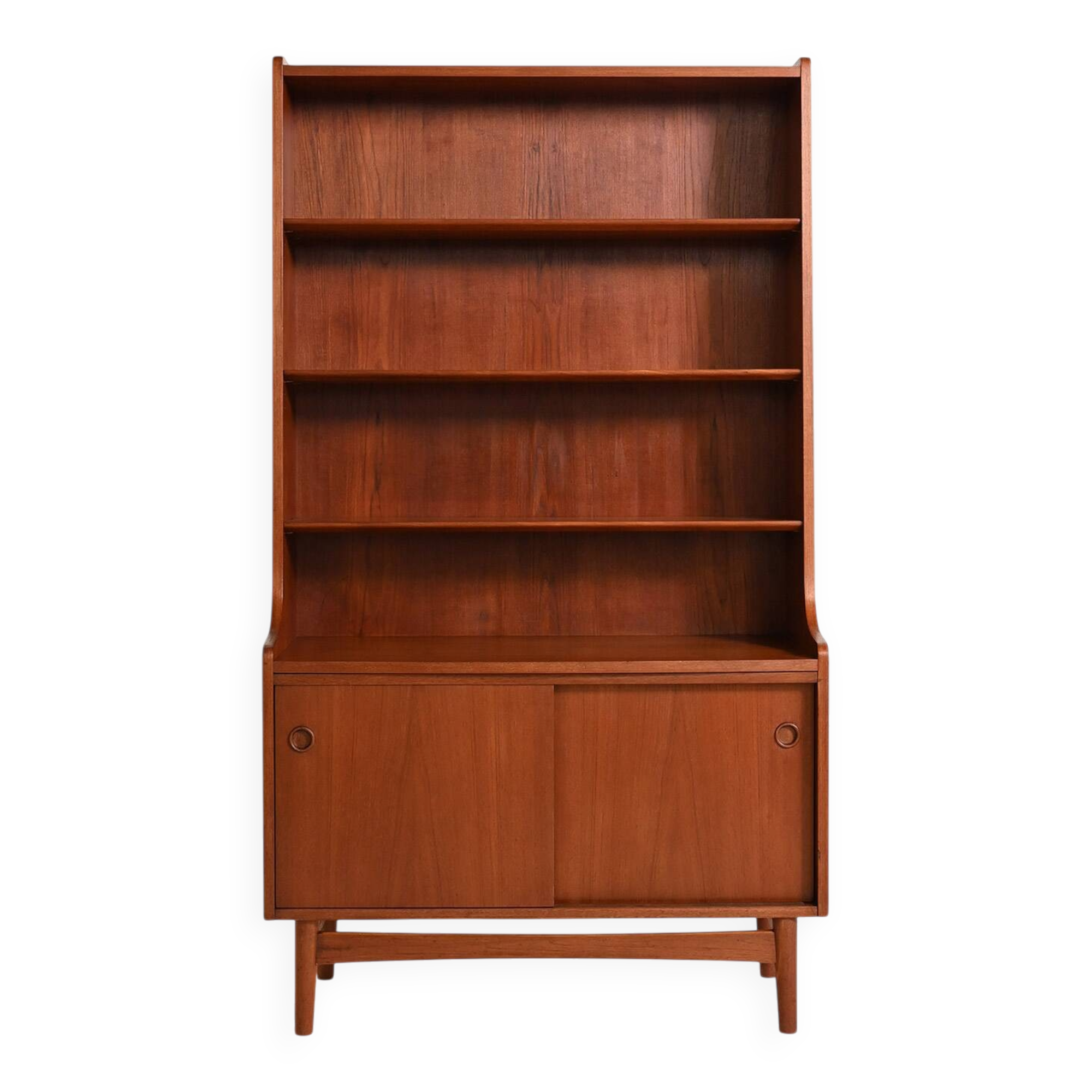 Teak bookcase by Johannes Sorth for Bornholms Møbelfabrik, 1960s