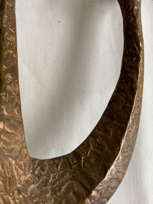 Bougeoir brutaliste danois bronze