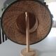 Women's straw hat Chic dress style. Hand-braided natural straw.