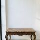 Banquette Louis XV en bois sculpté - 97 cm