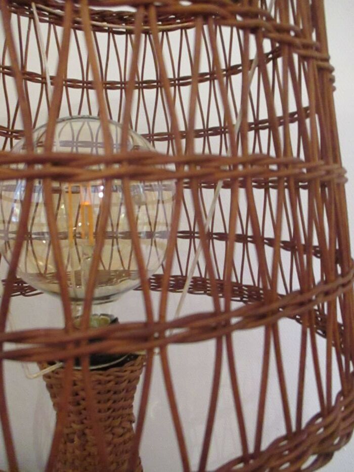 1960 Wicker Lamp