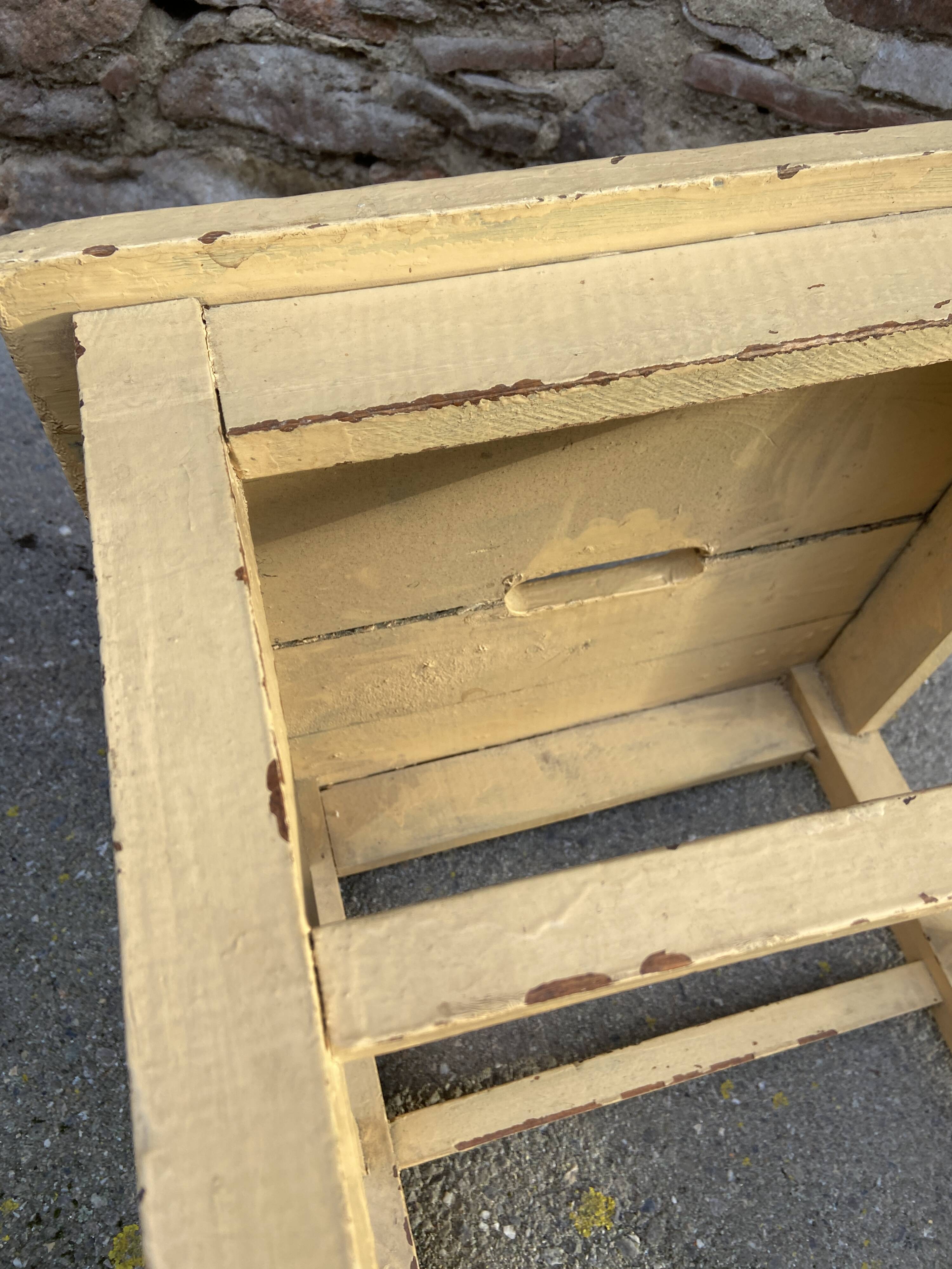 Vintage shabby chic stool 50s