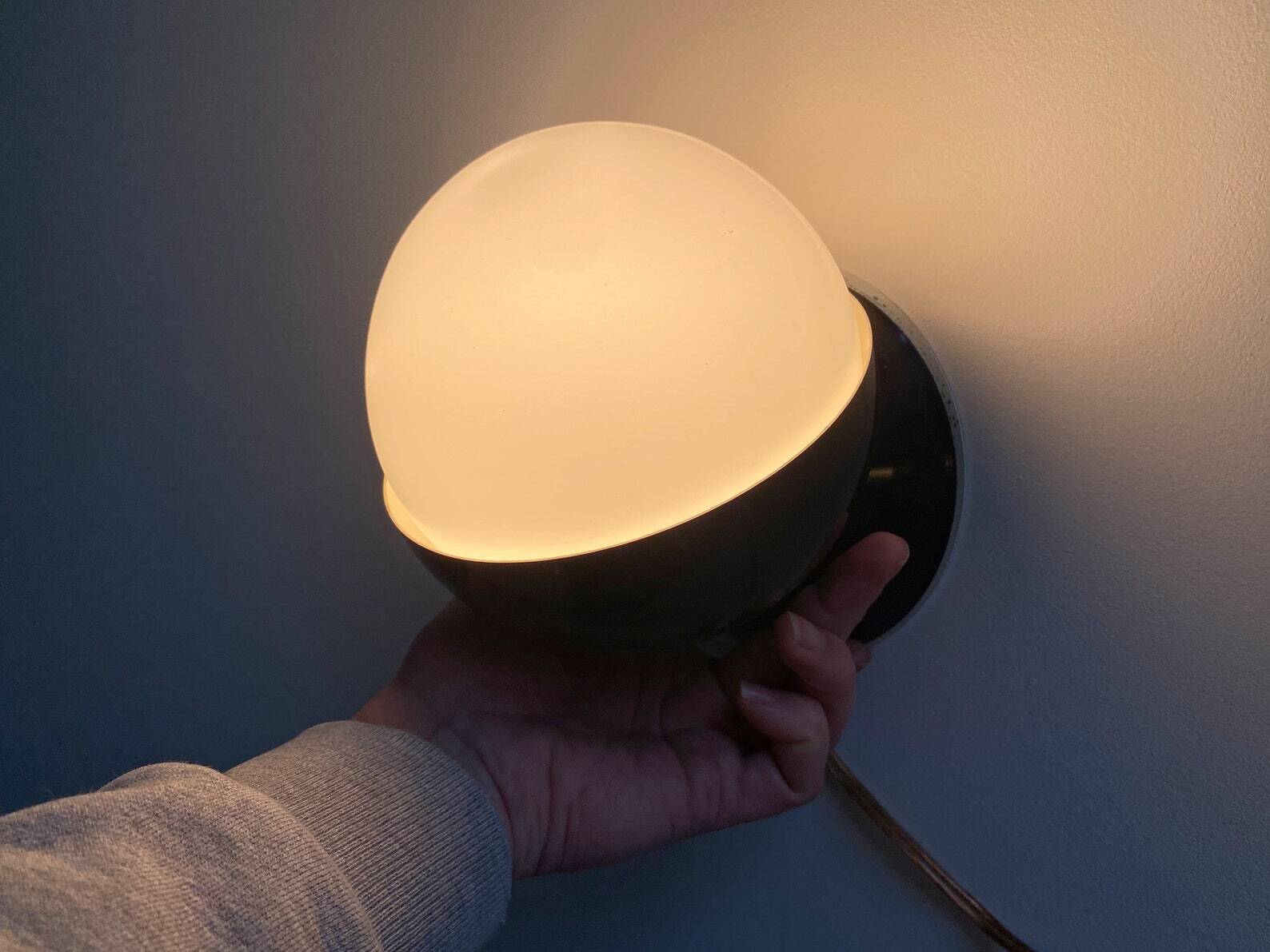 Rare Mid Century eyeball wall lamp / table lamp, Italian design