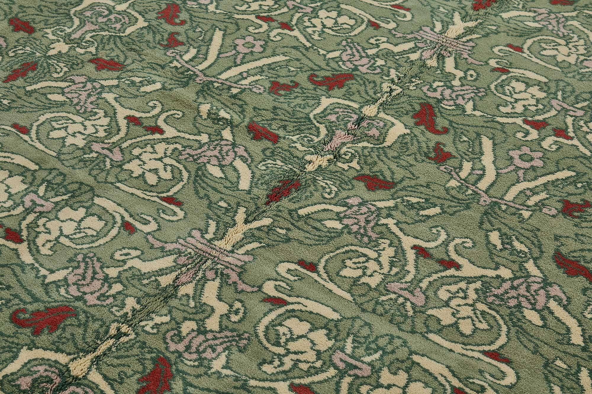 Turkish Handknotted Wool Oushak Rug 275 cm x 347 cm