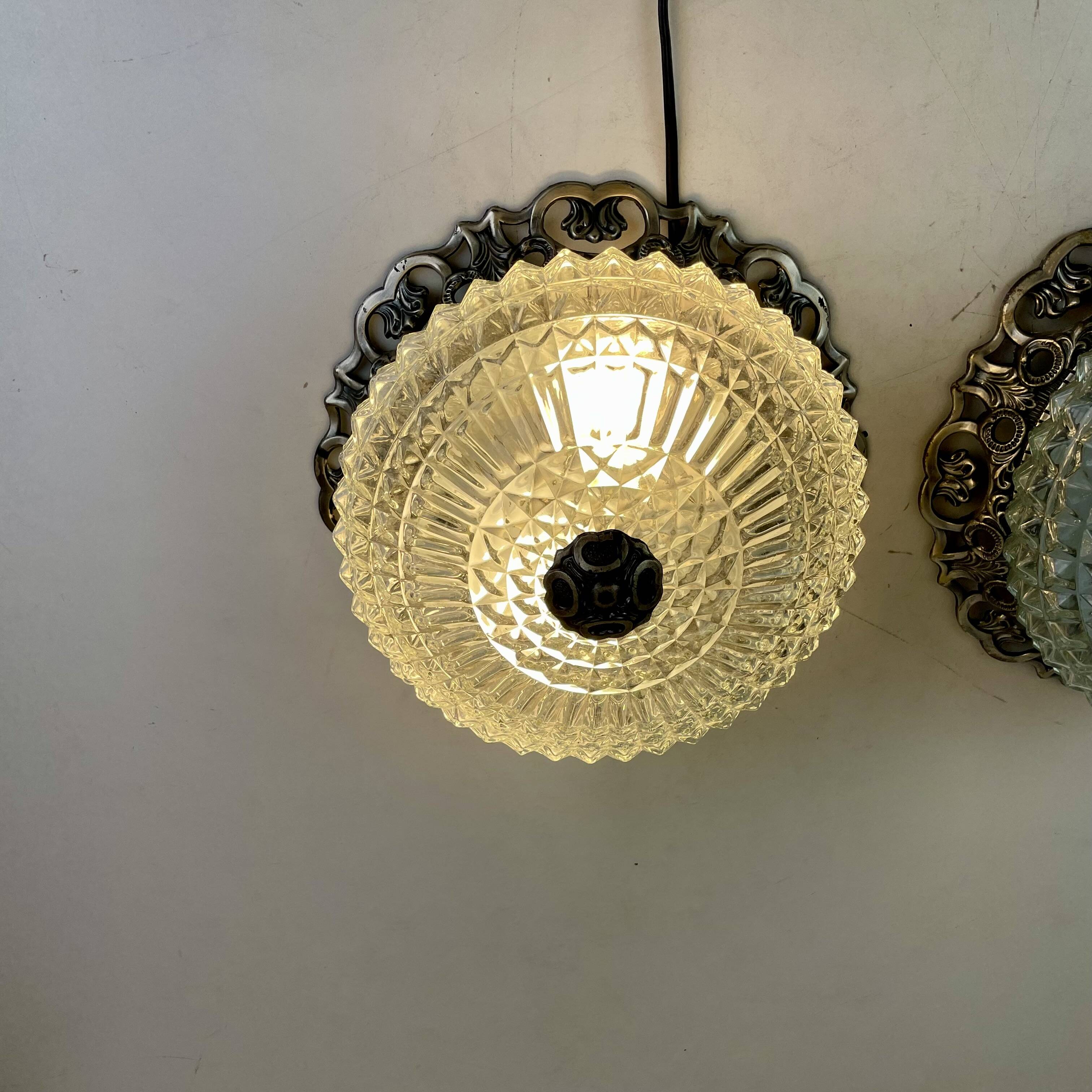 Ceiling Light Att. To Massive, Belgium, 1960s