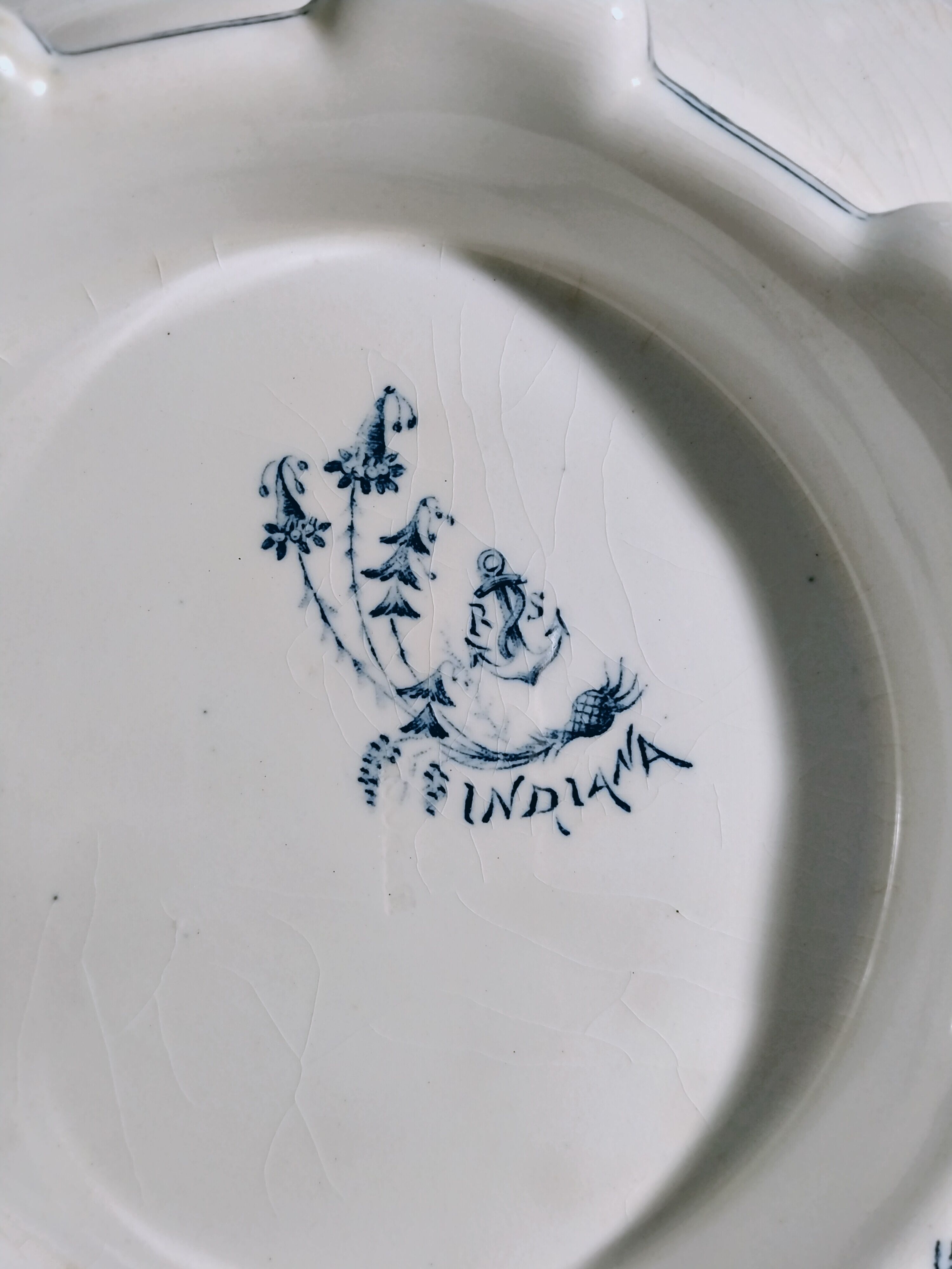 Compotier dish Clairefontaine Indiana 19th