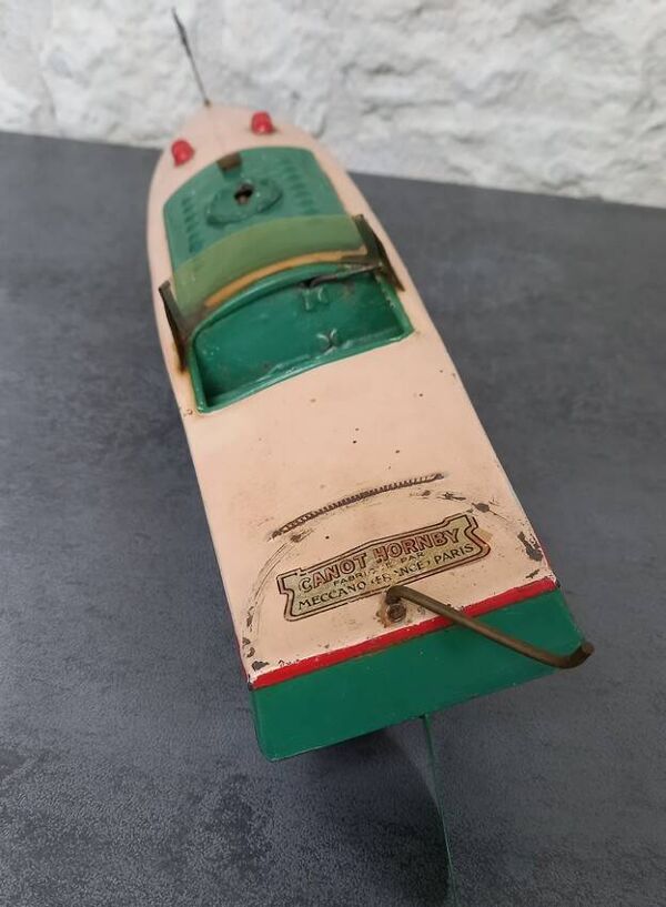 Jouet ancien, canot Hornby (Meccano, Dinky Toys) Mouette