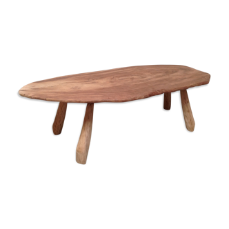 Table basse tronc d'arbre 1970