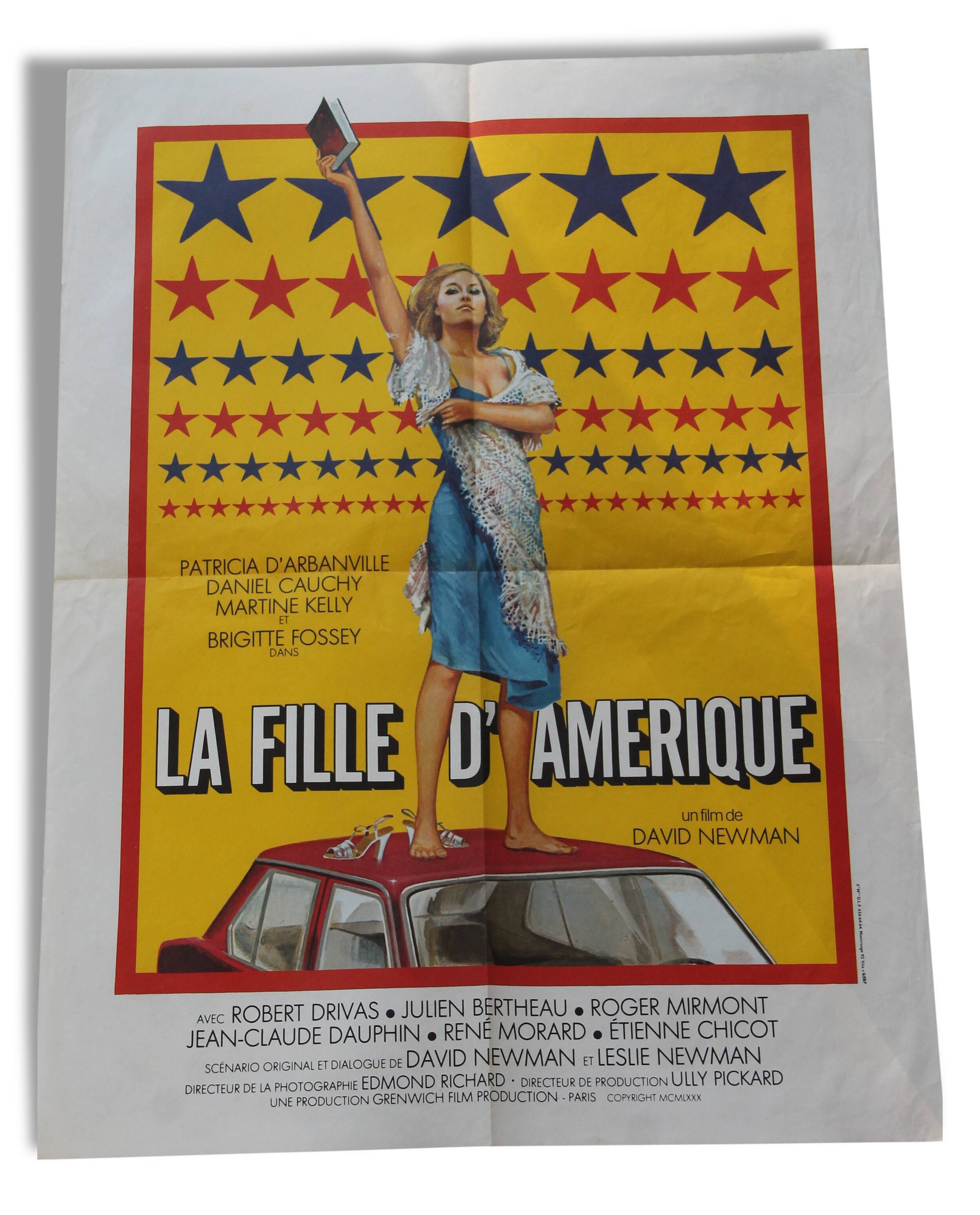 Affiche de cinéma originale "La fille d'Amérique"