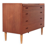 Danish design teak chest of drawers with dressing table, 1960s