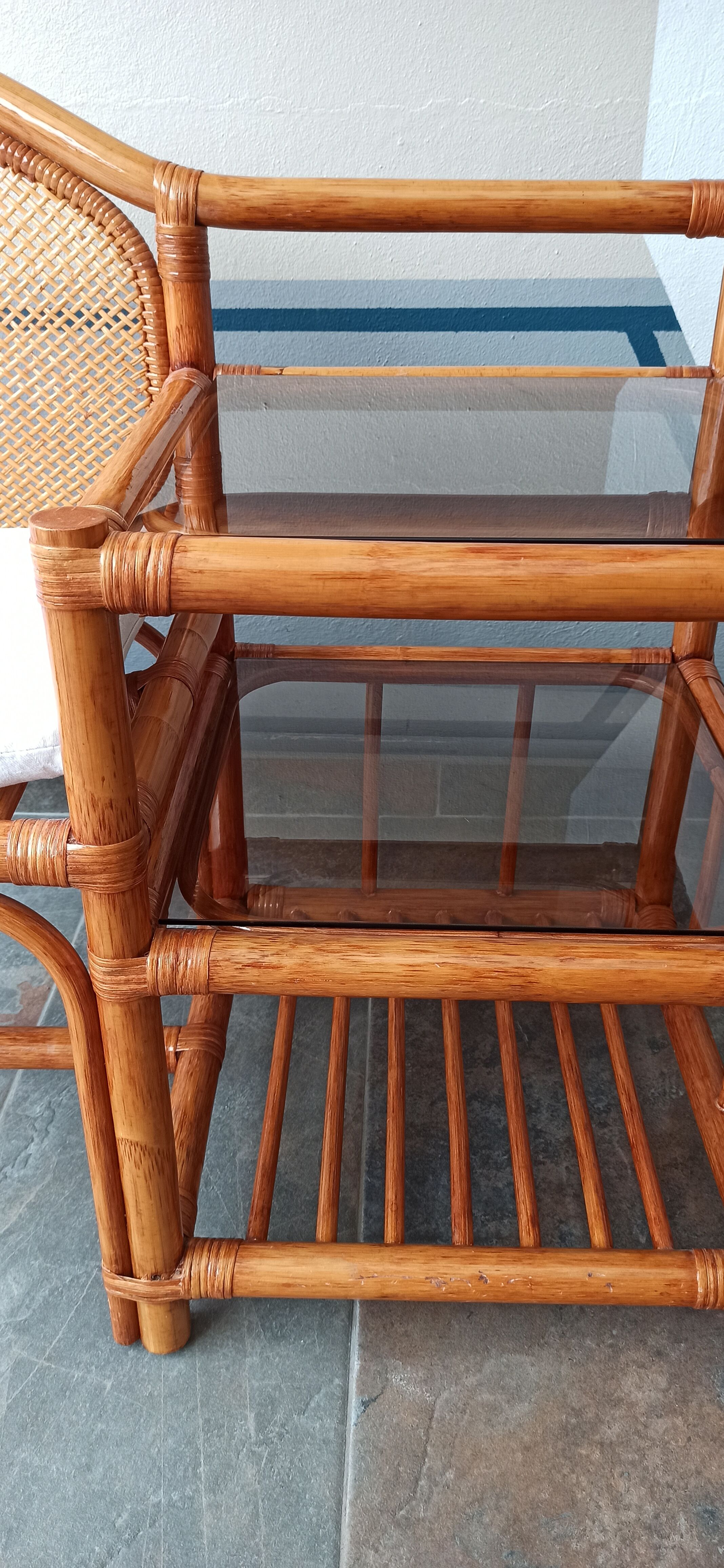 Furniture phone bamboo rattan and wicker