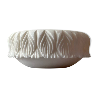 Antique stone fruit bowl