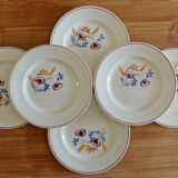 Lot 6 old plates Salins France