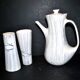 Vintage Niderviller Modernist Ceramic Coffee Pot 1960 with 2 Cups