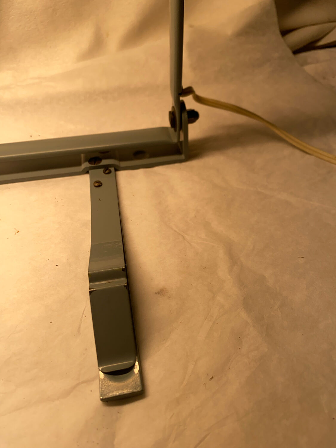 Singer industrial metal lamp