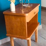 Vintage wooden bedside table