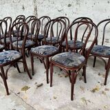 14 chaises bistrot N°18 en bois courbé