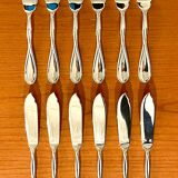 Christofle Galéa, fish cutlery, 6 forks, 6 knives.