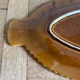 Plat poisson barbotine Sarreguemines 1970