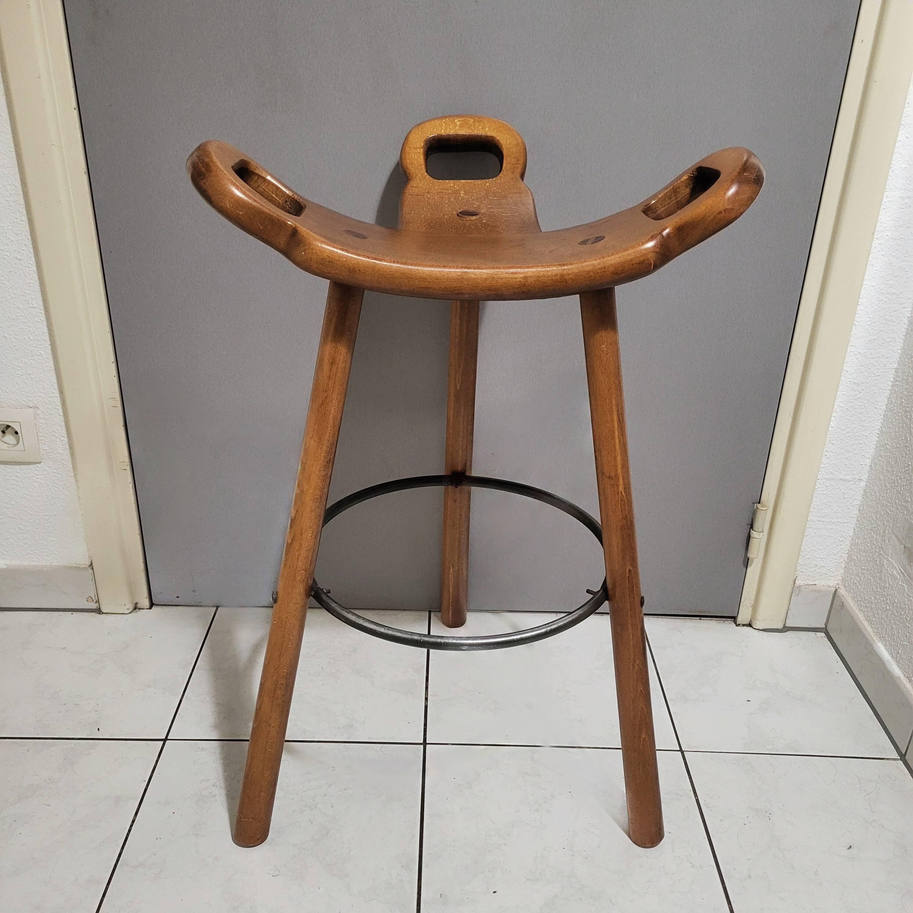 Bar stool, brutalist, Carl Malmsten