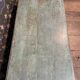 Blue lacquered teak coffee table