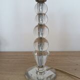 Pied de lampe boule de verre