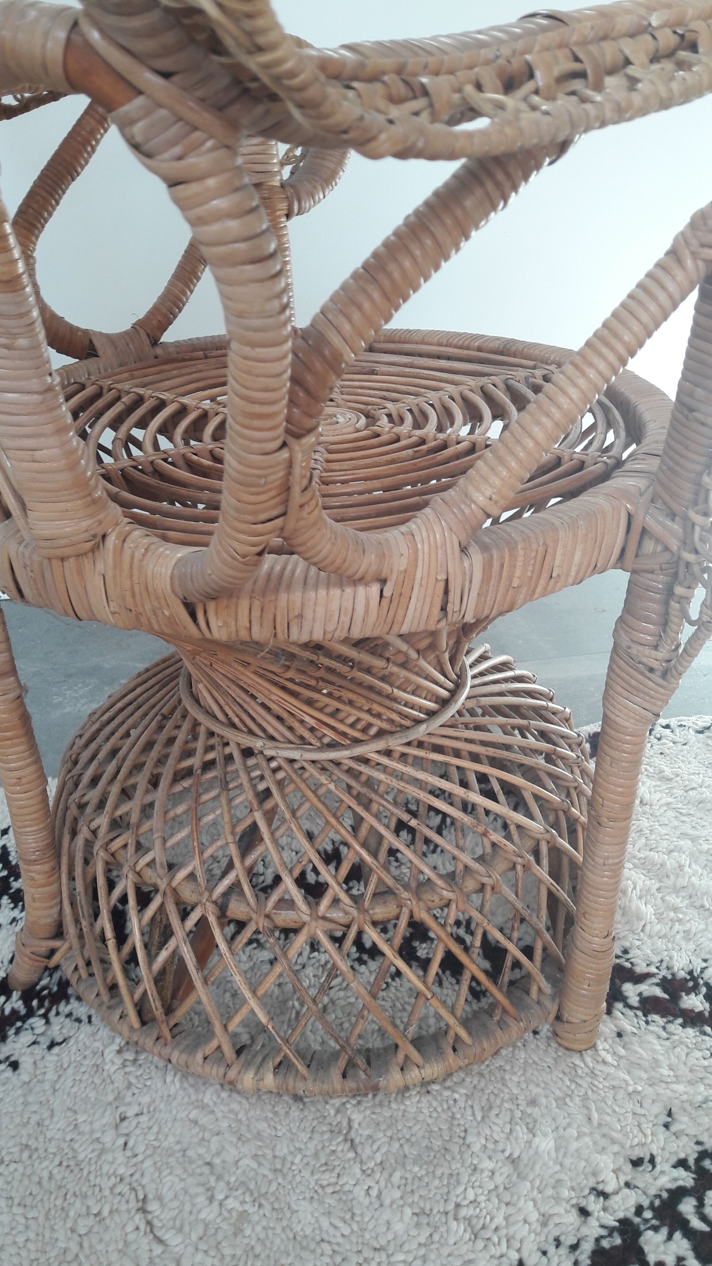 Emmanuelle peacock armchair