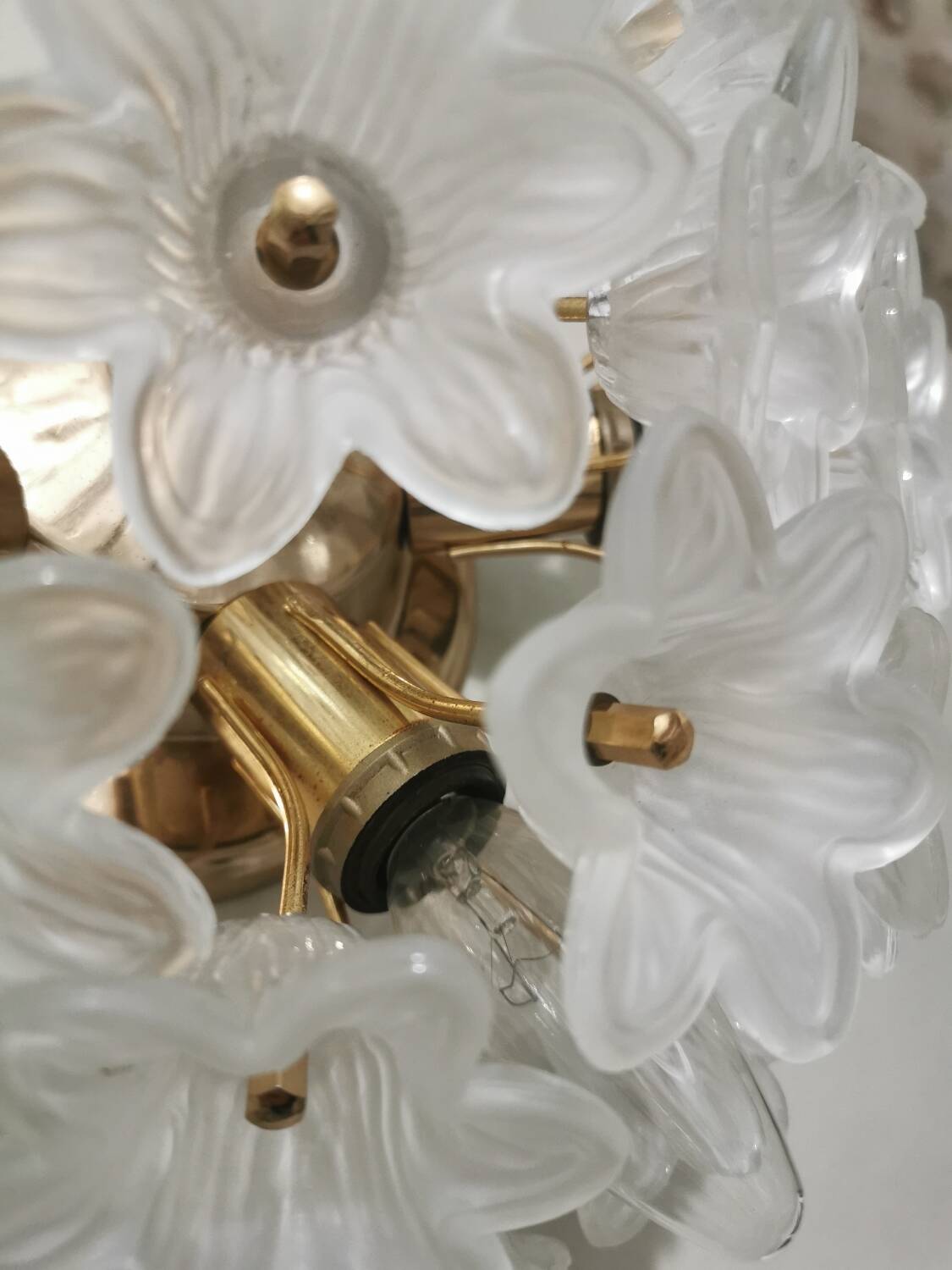 Vintage flower ceiling light