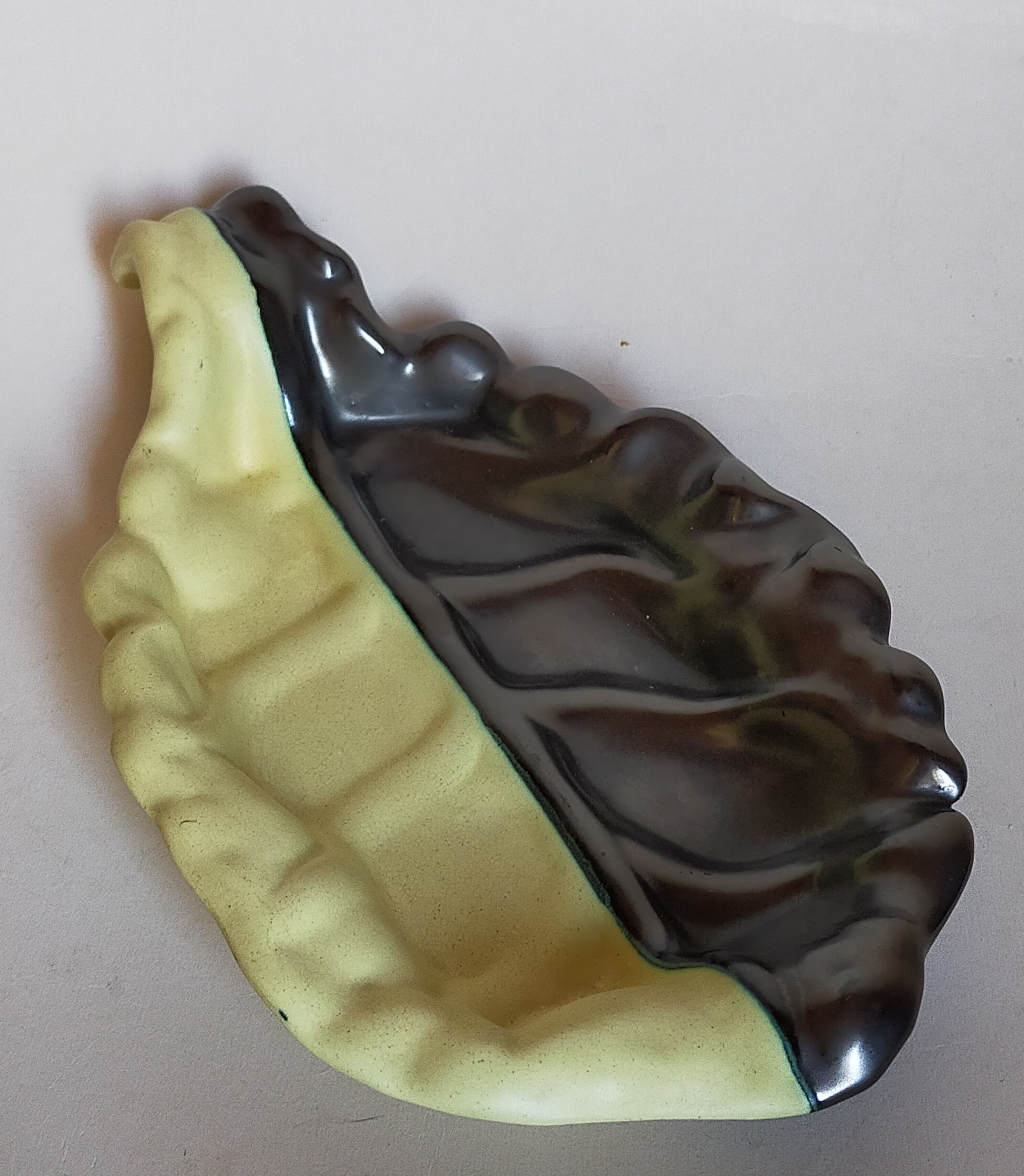 Cut empty-pockets ceramic two-tone atelier cerenne in vallauris 50s