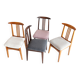 Beech chair with light boucle fabric, design by M. Zielinski, Europe, 1960s