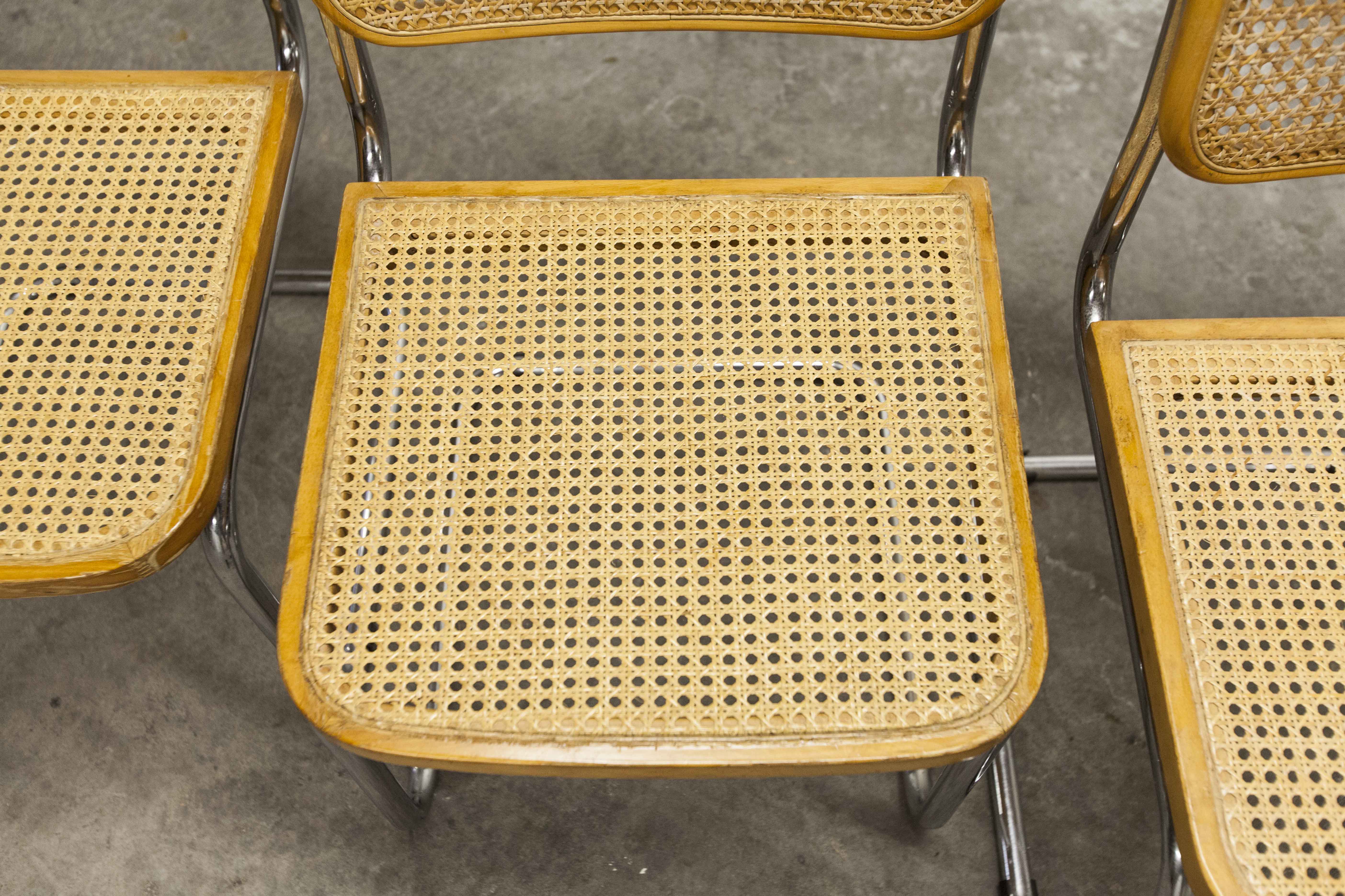 4 Breuer B32 chairs made in italy