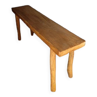 Bench 100 cm old solid wood patinated