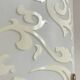 Polished and screen-printed glass sconce by eglo