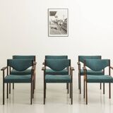 Set of 6 Scandinavian chairs in fully restored rosewood (seat, back and structure)