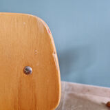 Pair of children's chairs by Casala in solid beech, 1960s.