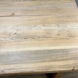 Solid walnut farmhouse table, stripped and varnished