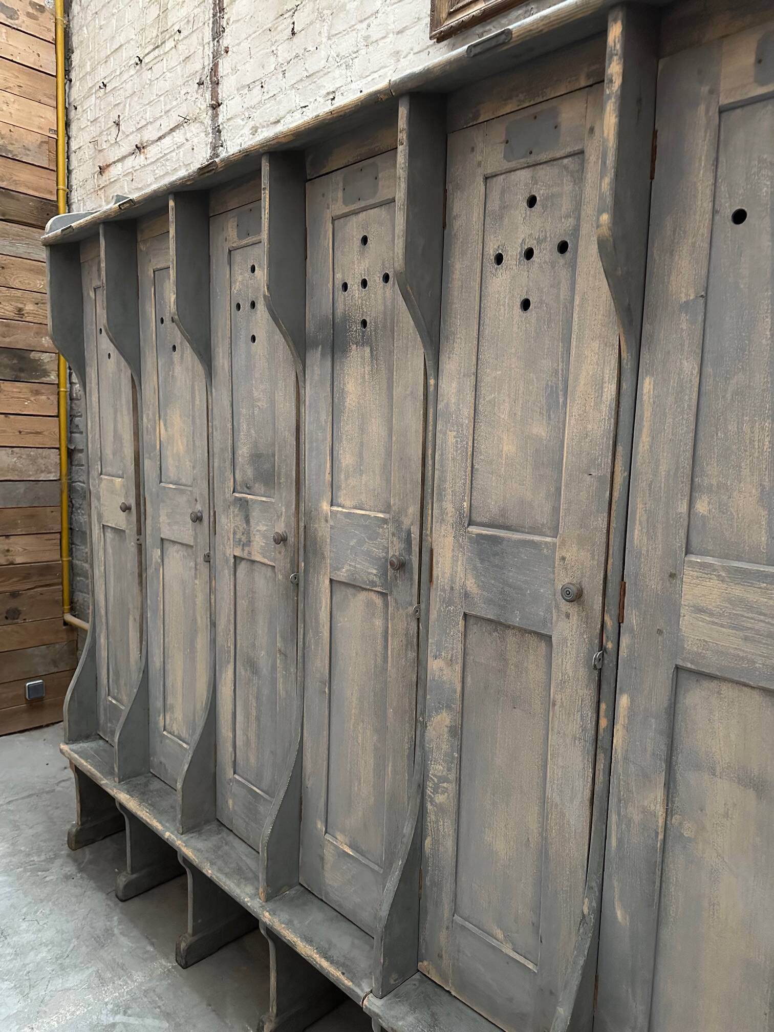 Workshop locker room, early 20th century