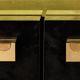 Large bar in black lacquer and gilded brass by Jean-Claude Mahey