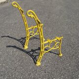 Pair of cast iron garden bench posts circa 1930