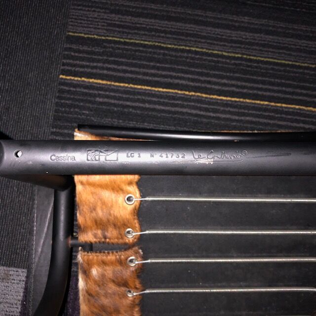 LC1 armchair by Le Corbusier and Charlotte Perriand for Cassina