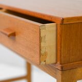 Vintage teak console with drawer
