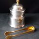 Coffee service (tray, coffee maker, creamer, sugar bowl, sugar tongs) Orfevrerie Vuillermet