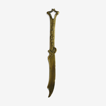 Letter opener, bronze paper cut