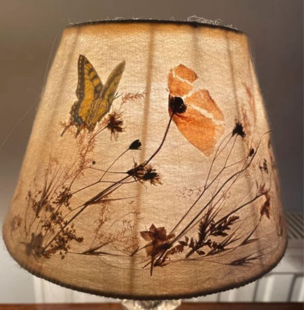 Paire d’abats- jour artisanale vintage