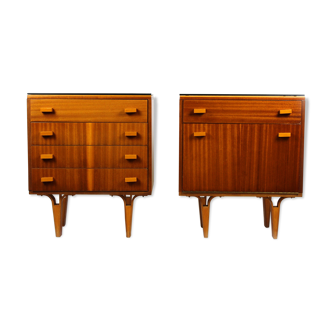 Mid-Century Nightstands from Novy Domov, 1970s, Set of 2