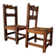 2 Brutalist rope chairs mid 1900s