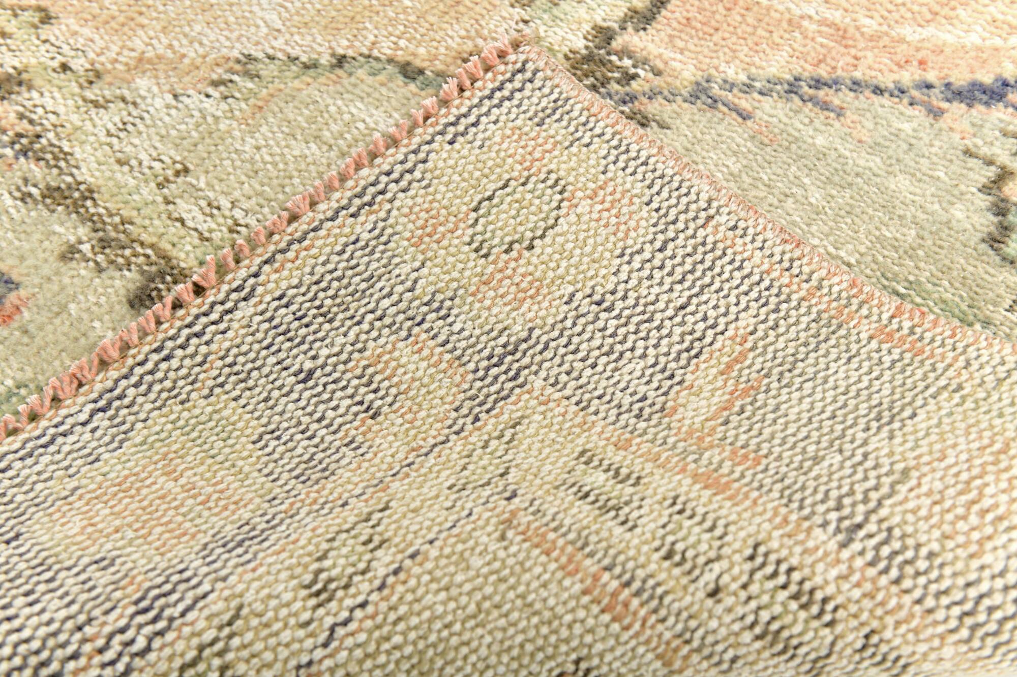 5x8 Peach & Blue Classic Pattern Turkish Vintage Rug, 168x250Cm
