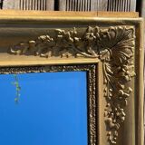 Beveled gold mirror