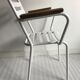 Fauteuil en métal blanc