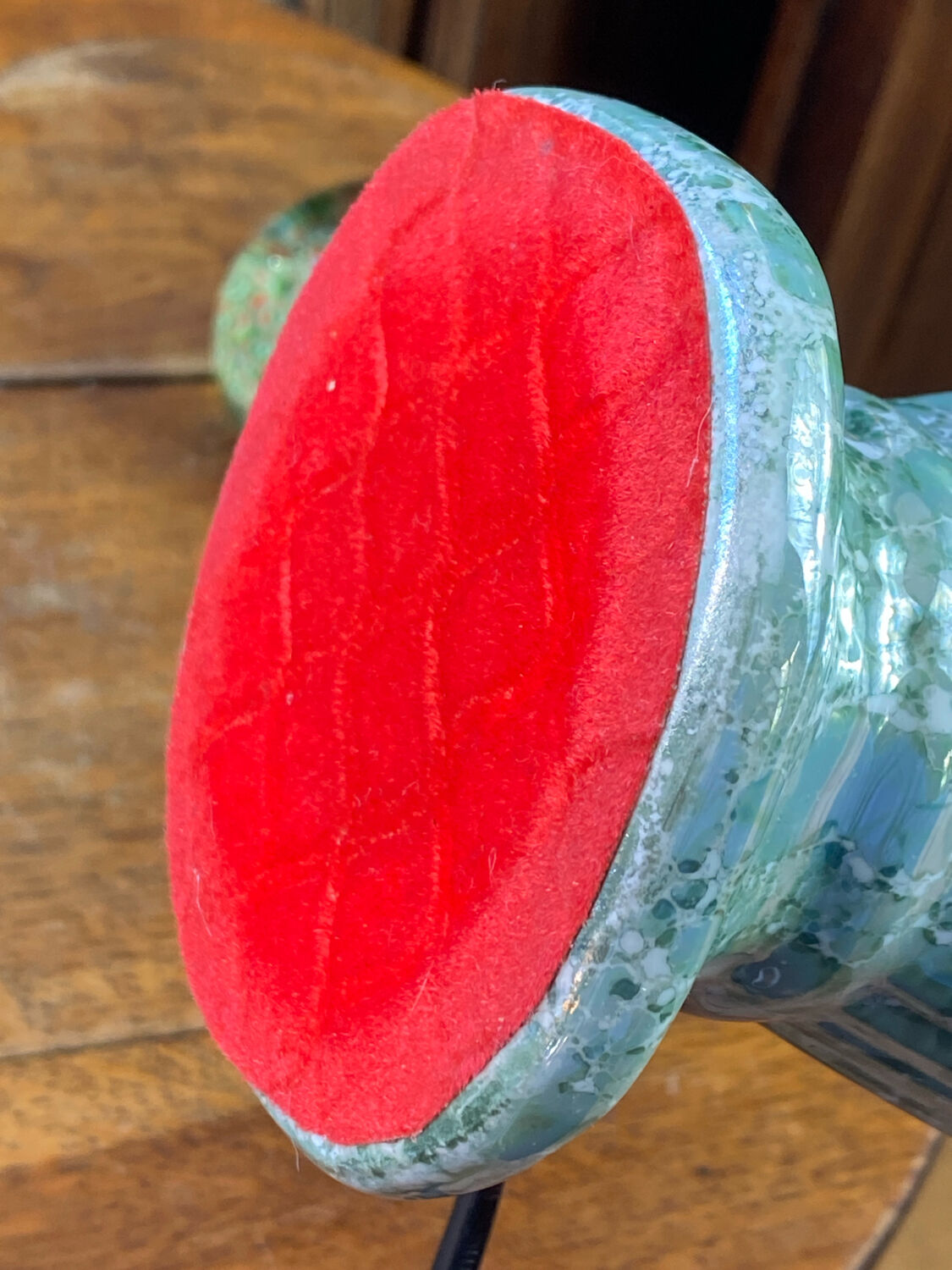 Marbled porcelain lamp base